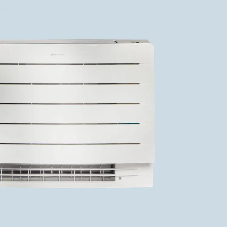 Daikin Perfera vloermodel - Pakket 2,5 kW (Op muurbeugel, 5 meter, West-Vlaanderen, Zonder, Jonger dan 10 jaar  (21% btw))