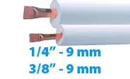 Koper 1/4"-3/8"  20M 